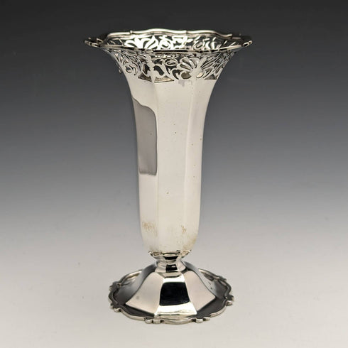 1903 年英國古董純銀花瓶 81 克 Goldsmiths & Silversmiths