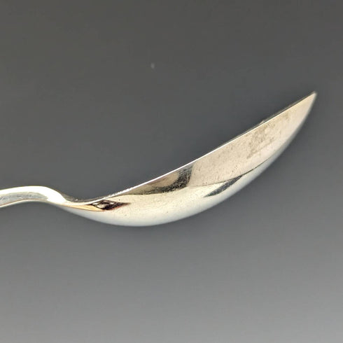Juego de 6 cucharillas de té y pinzas para azúcar de plata esterlina, antigüedad británica de 1907, en estuche, James Dixon