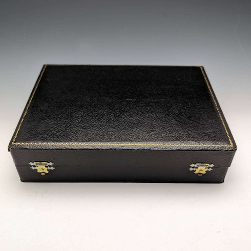 1975年 英国复古纯银手柄餐具 6对套装(含原装盒)