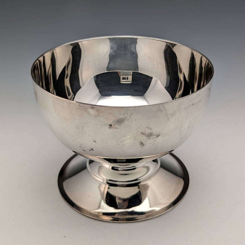 Set de 4 cuencos para helado de plata chapada vintage británica