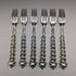 British Antique Solid Silver Handle Cutlery 6 Pair Set MARTIN HALL