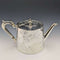 Tetera de plata antigua inglesa de la década de 1870, forma de tambor, chapada en plata, 669 g