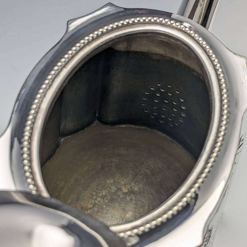1882 English Antique Silver Plated Teapot Set of 3 John Gallimore