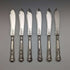 1870 British Antique Sterling Silver Fish Cutlery 6 Pair Set Boxed William Marshall