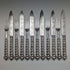 British Antique Solid Silver Handle Cutlery 6 Pair Set MARTIN HALL