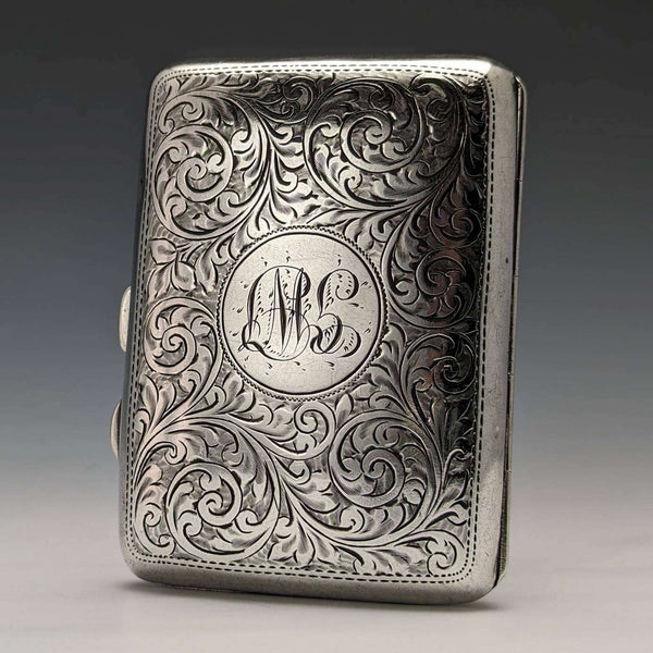 Pitillera de plata de ley antigua británica de 1915, 70 g, Joseph Gloster