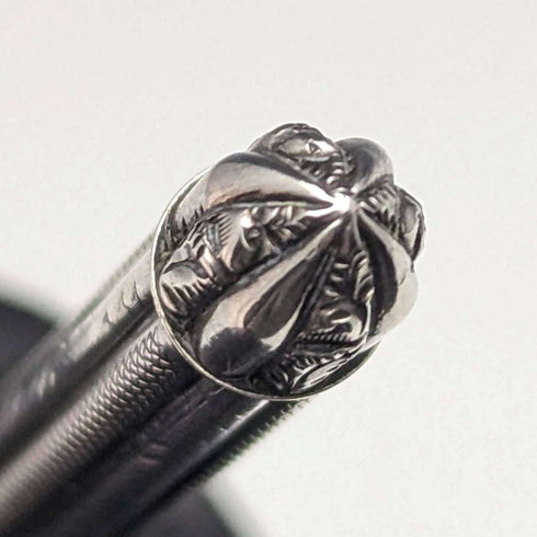 Portaminas de plata maciza antigua, telescópico 72-96 mm, lápiz mágico