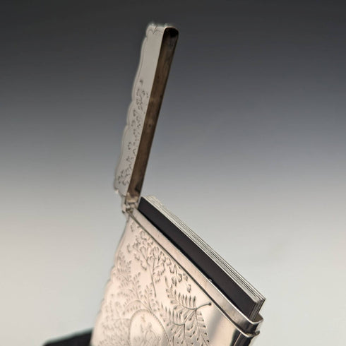 1888年 英国アンティーク 純銀製カードケース 48g Frederick Marson