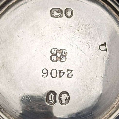 1862年 英国古董纯银双耳马克杯 169克 Barnard