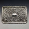 Bandeja de tocador con relieve de plata de ley, antigüedad británica de 1902, 306g