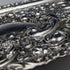 Bandeja de tocador con relieve de plata de ley, antigüedad británica de 1902, 306g