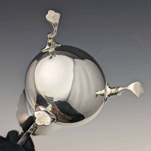 Jarra de crema de plata esterlina antigua británica, 1908, 84 g, George Unite