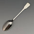 1936 British vintage enamel decorated sterling silver teaspoon set of 6 in a case