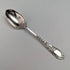 6 English antique silver plated teaspoon & tongs set in case