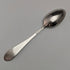 6 English antique silver plated teaspoon & tongs set in case