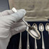 1935 British Vintage Sterling Silver Multi-Hallmark Teaspoon Set of 6 in Case