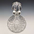 Decantador de barco de cristal tallado con decoración de plata de ley, fabricado en Inglaterra por MAPPIN and WEBB
