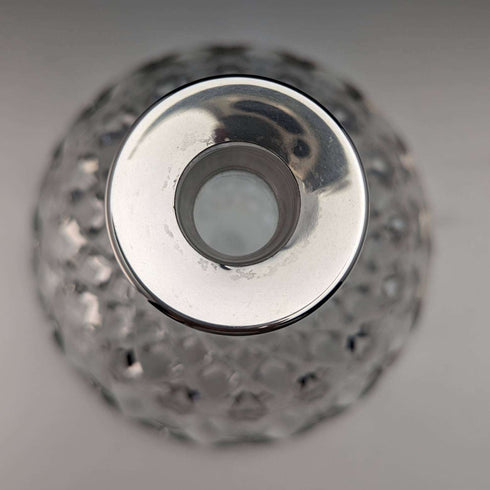 Decantador de barco de cristal tallado con decoración de plata de ley, fabricado en Inglaterra por MAPPIN and WEBB