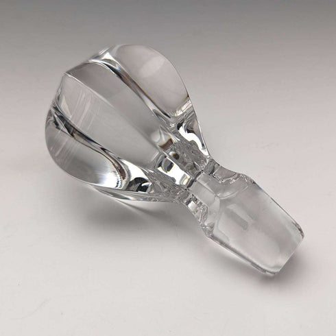 Decantador de barco de cristal tallado con decoración de plata de ley, fabricado en Inglaterra por MAPPIN and WEBB