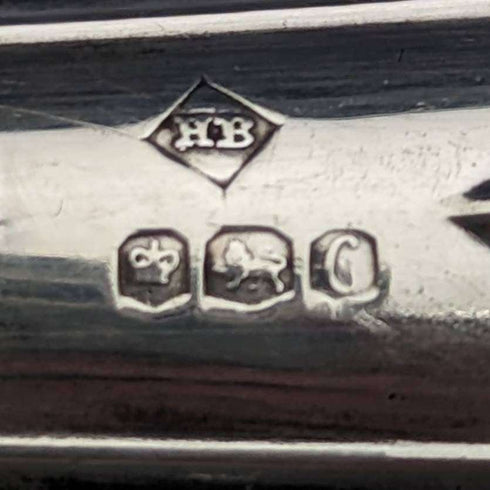 1970年 英国アンティーク 純銀製ハンドル ケーキサーバ Harrison Brothers
