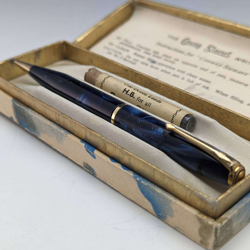 Lápiz mecánico vintage Conway Stewart de fabricación británica con estuche de minas