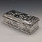 1896 British antique sterling silver box 160g George Nathan