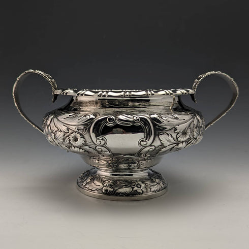 1830 Georgian British Antique Sterling Silver Sugar Bowl 437g Jonathan Hayne