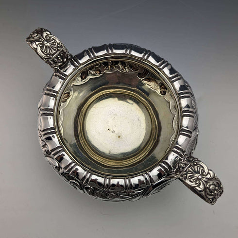 1830 Georgian British Antique Sterling Silver Sugar Bowl 437g Jonathan Hayne