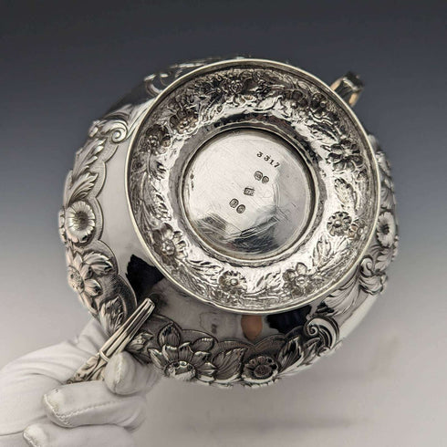 1830 Georgian British Antique Sterling Silver Sugar Bowl 437g Jonathan Hayne