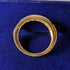 British vintage jewelry cubic zirconia x7 sterling silver gilt ring (size 11)