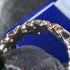 Anillo de plata de ley con estrellas multicolor, joyería vintage británica