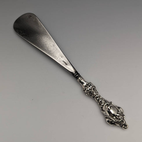 1899년 영국 앤틱 순은 핸들 구두주걱 ES Barnsley