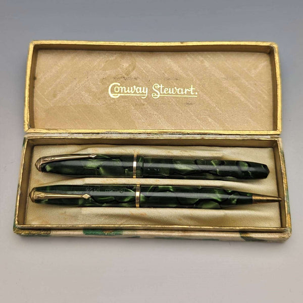 英国Vintage Conway Stewart DINKIE 550钢笔及No.25铅笔套装(附礼盒)