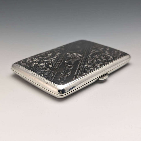 1899 British Antique Sterling Silver Card Case 94g