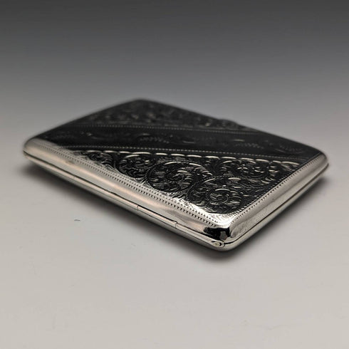 1899 British Antique Sterling Silver Card Case 94g