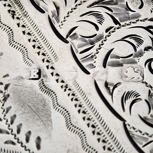 1899 British Antique Sterling Silver Card Case 94g