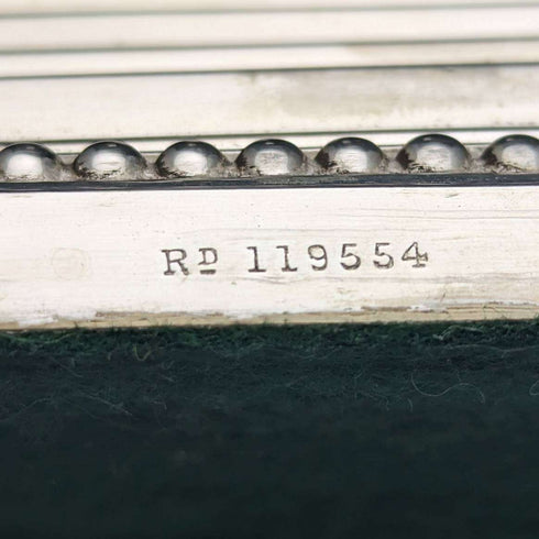 1889年 英国アンティーク シルバープレート製 燭台 キャンドルスタンド