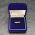 British vintage jewelry cubic zirconia x7 sterling silver gilt ring (size 11)