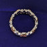 Anillo de plata de ley con estrellas multicolor, joyería vintage británica
