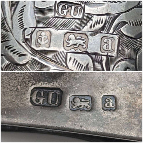1900 年英國古董純銀 Chatelaine 錶殼 George Unite