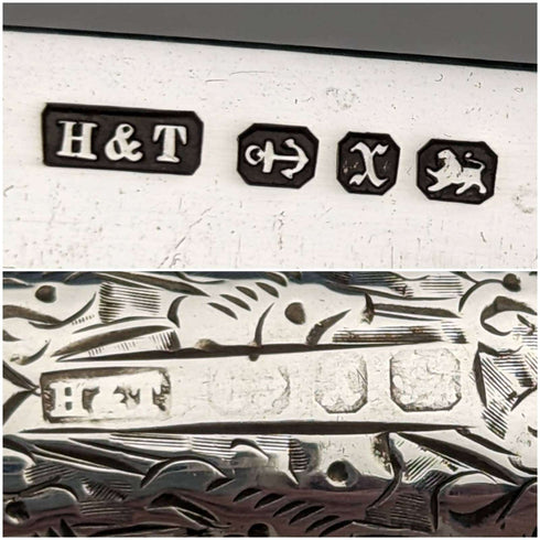 1897 年英國古董純銀折疊筆刀 Hilliard and Thomason 帶盒
