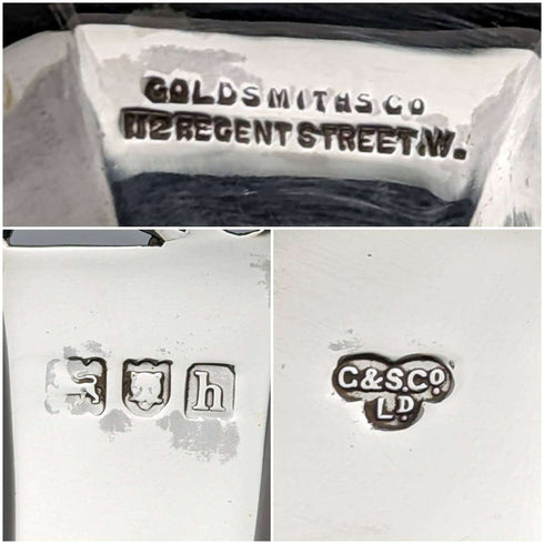 1903 年英國古董純銀花瓶 81 克 Goldsmiths & Silversmiths